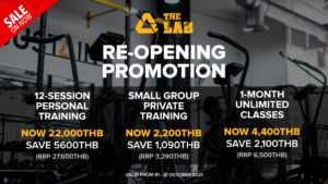 re -opening gym promotion bangkok 